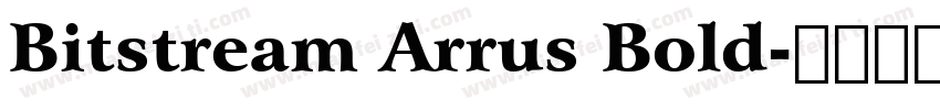 Bitstream Arrus Bold字体转换
